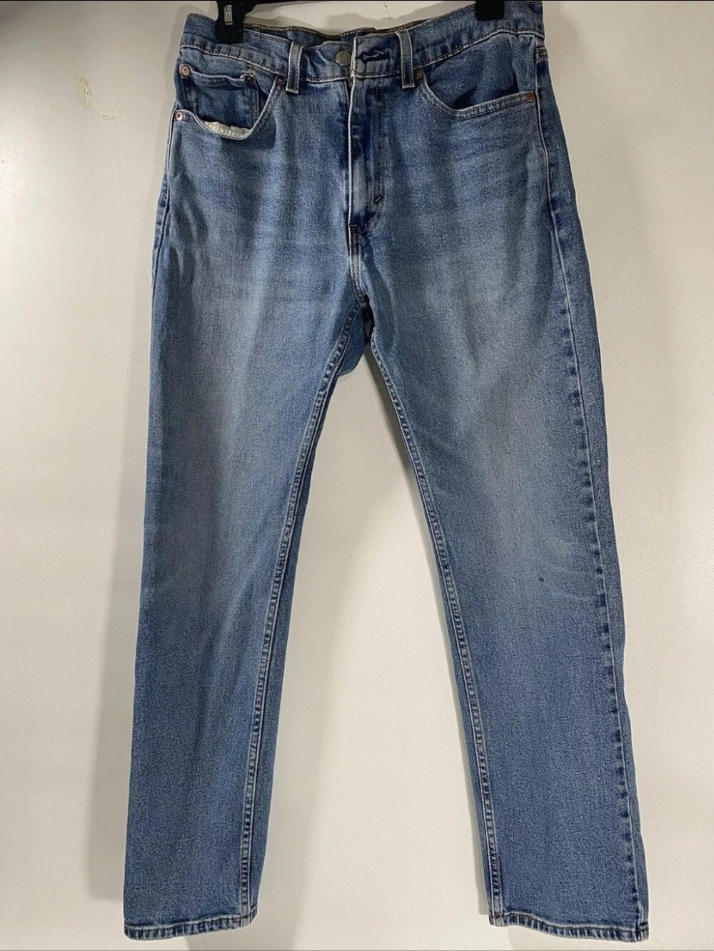 Men's Levi's 505 Blue Jeans W32 L30 Slim Straight Leg Classic Jeans